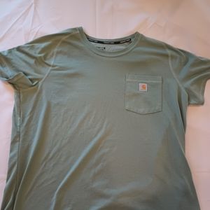 CARHARTT Green Heather Relax Fit Midweight Short Sleeve Pocket T-shirt NWOT